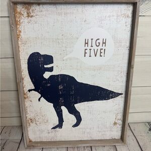 Pillowfort Dinosaur Wall Art with Speech Bubble